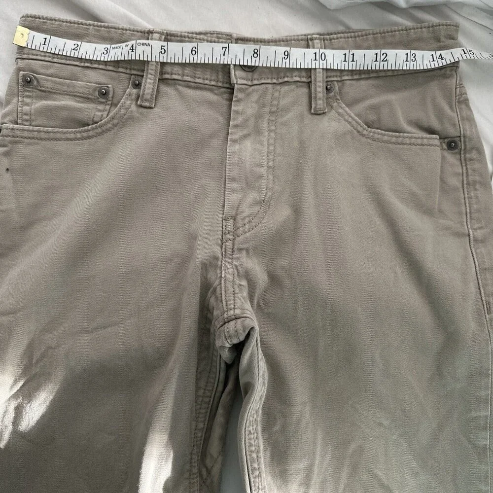 Levis Jeans Mens 30x30 511 Slim Straight‎ Khaki Tan Brown Pants